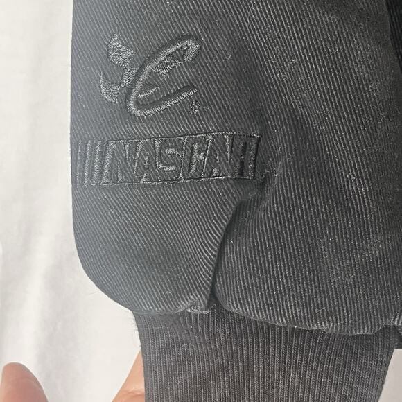 Vintage NASCAR Chase Authentic Dale Earnhardt Black Denim Jacket Mens Medium - Picture 9 of 16